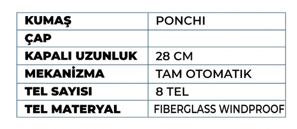 İsime Özel Lazer Baskı Kısa Şemsiye Tam Otomatik - Resim 5
