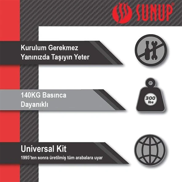 Sunup SN-26713 Araç İniş Destek Kolu Cam Kırıcı Fener Emniyet Kemeri Kesici Çok Fonksiyonlu - Resim 3