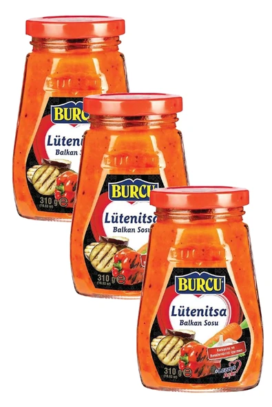Burcu Lutenitsa Sos (Balkan Sosu) 310 gr x 3 Adet ürün görseli