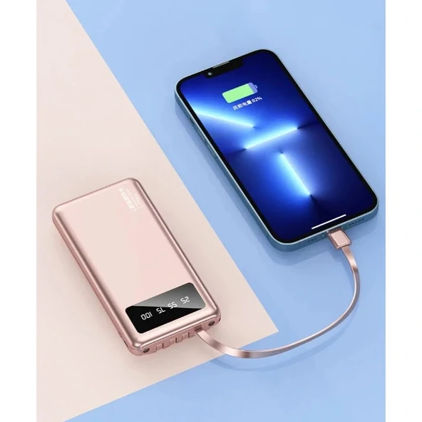 Kendinden Kablolu 20.000 mAh Powerbank - Resim 4
