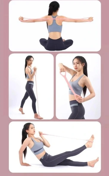 Egzersiz Esnetme Direnç  Lastiği YENİ - Resim 2