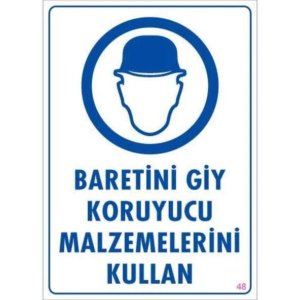 Baret Giy Uyarı Levhası 25x35 KOD:48 ürün görseli 1