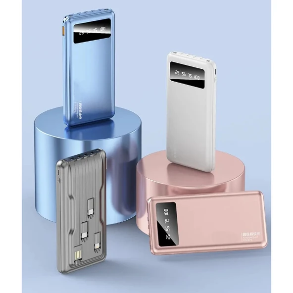 Kendinden Kablolu 20.000 mAh Powerbank - Resim 2