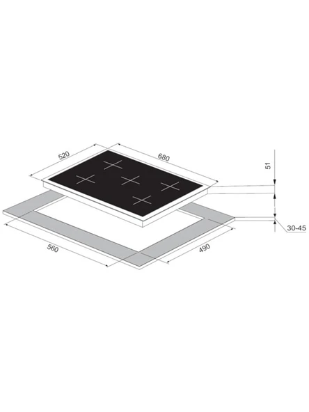 6 Yıl Garantili Ankastre Set ( OV401B - CG20070B - H10060BX ) - Resim 8
