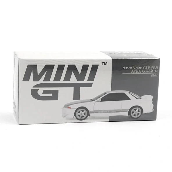 1/64 Nissan Skyline GT-R (R32) VeilSide Combat C-I White - Resim 2