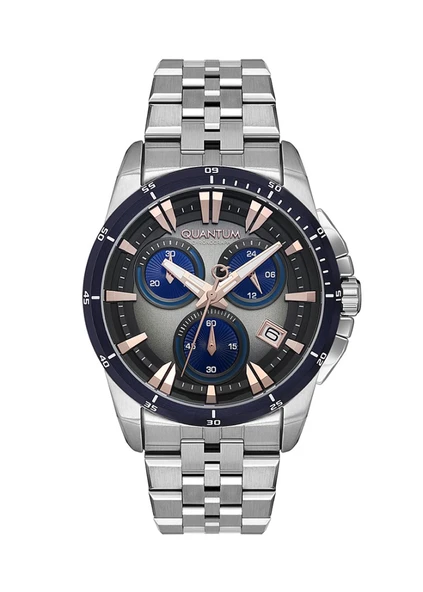 Quantum PWG1124.360 Fonksiyonlar Aktif Çelik Kasa 10 Atm Suya Dayanıklı Metalik Renk Erkek Kol Saati ürün görseli 1