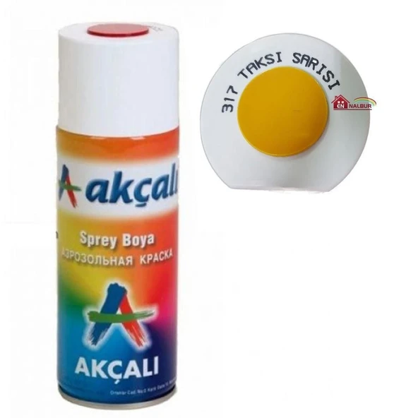 Akçalı Sprey Boya 400 ml 317 Taksi Sarısı - Resim 2