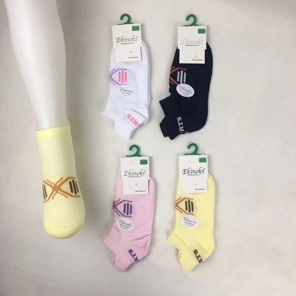 KIZ ÇOCUK SPORTS DESEN PATİK ÇORAP (3 ADET) ürün görseli 1