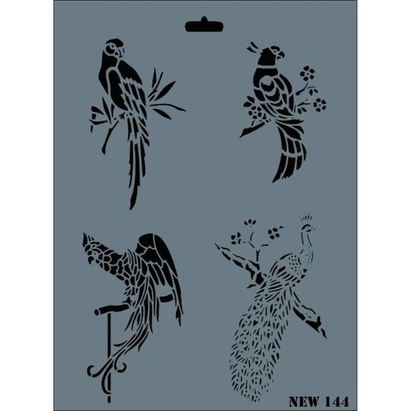 Rich New Seri N-144 Stencil 35x25 cm - Resim 3
