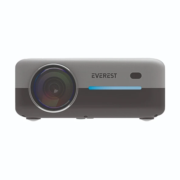 Everest Pj03, 300 Led Lümen, 1920x1080, 2xhdmı, 1xusb, Tf Soket, Wifi, Bluetooth, 30.000 Saat Led Ömrü, 3w Speaker, Andr - Resim 4