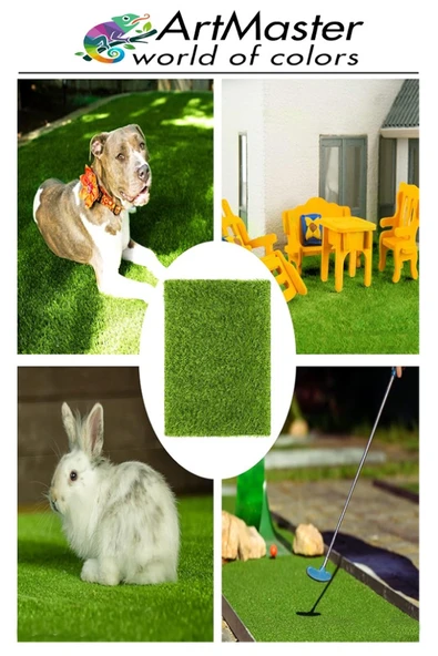 Yapay Çim 30x40 cm 5 Adet A3 Boyutunda Dekoratif Maket Çim Yapay Çim Halı Teraryum Suni Çim - Resim 2
