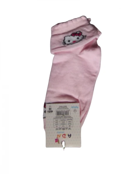 KIZ ÇOCUK KITTY FİGÜRLÜ PATİK ÇORAP (3 ADET) - Resim 2