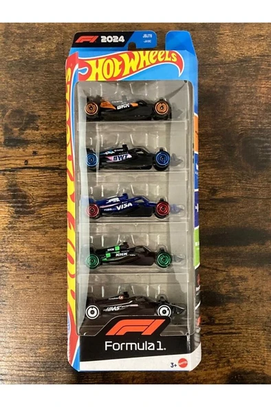 HOT WHEELS Formula 1 - Araba Seti 5 li Lisanslı Model - Resim 2