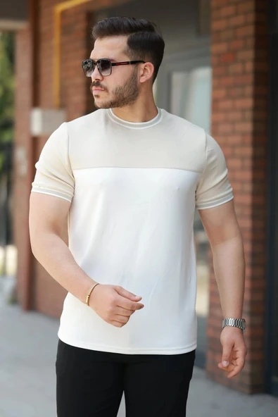 Erkek Parçalı Renk Kısa Kollu Tişört ürün görseli