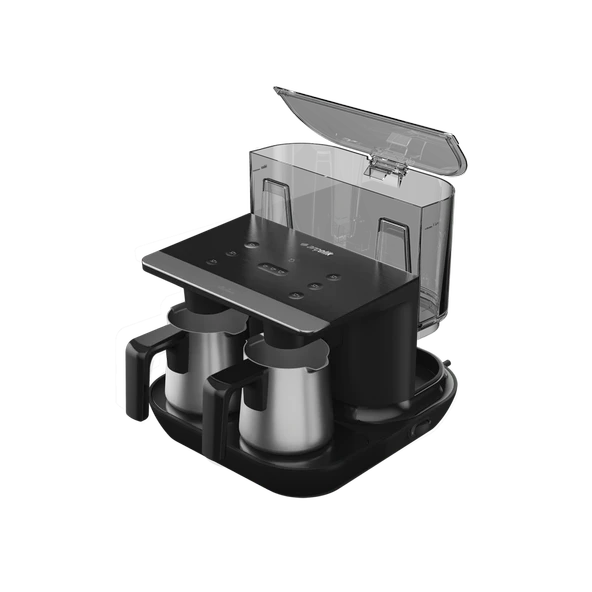 Arçelik Tkm 9961 S Telve Türk Kahve Makinesi Siyah Çelik İkili Tkm9961S - Resim 5