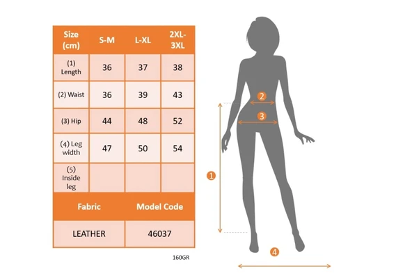 Kadın Yüksek Bel Fermuarlı Mini Deri Etek - Resim 5
