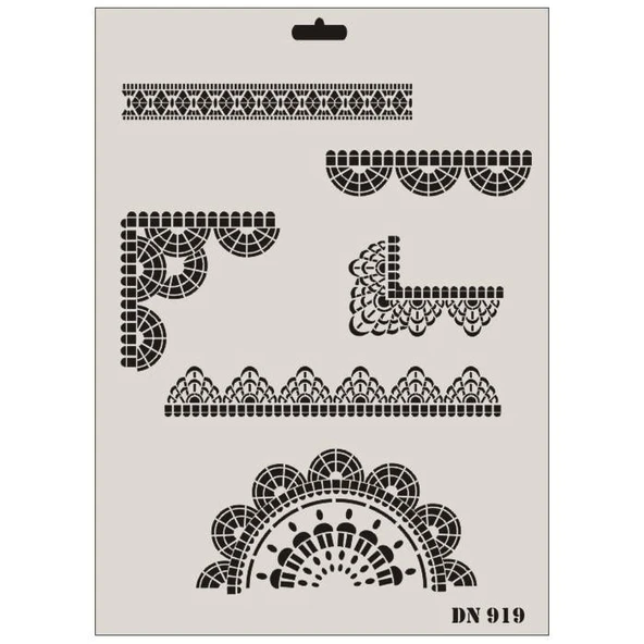 Rich Dantel Seri DN-919 Stencil 35x25 cm ürün görseli