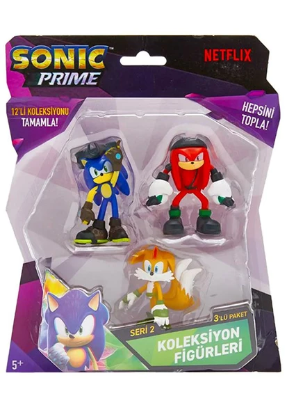 Sonic Prime 3lü Figür Seti S2 Model 4 - Resim 2
