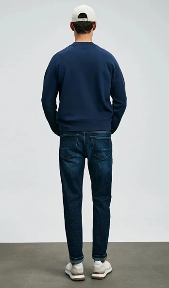 Lufian 112200229 Edgar Jean Erkek Pantolon Slim Fit Erkek Kot Pantolon - Resim 7