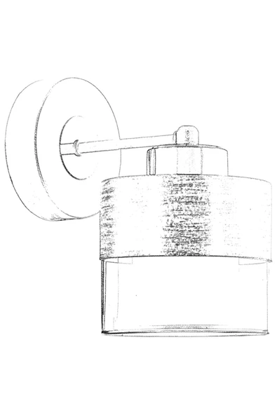 AVONNI AP-60193-1KRM Krem Boyalı Aplik E27 Metal Cam 14x19cm - Resim 2