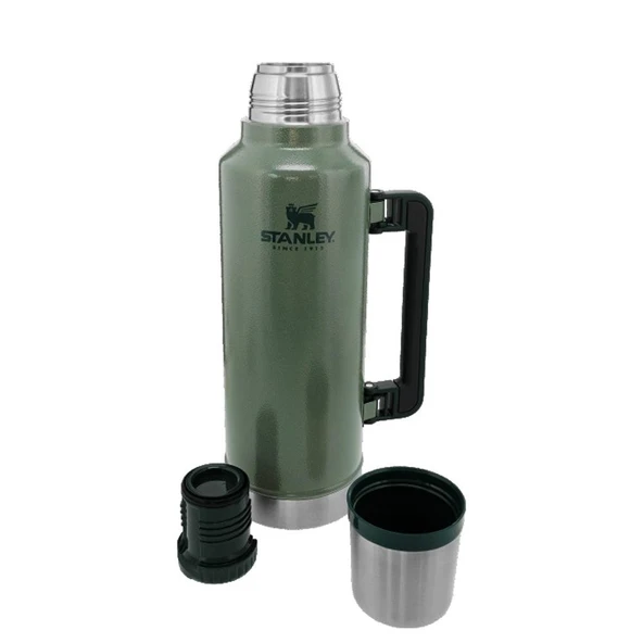 Stanley Klasik Vakumlu 1.9 lt Çelik Termos Yeşil - Resim 2