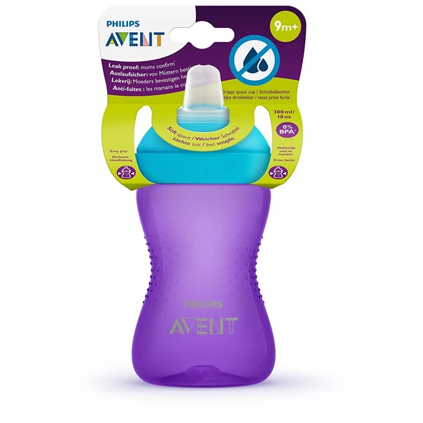 Philips Avent Yumuşak Uçlu Bardak Mor 9+ 300 Ml SCF802/02 ürün görseli 1