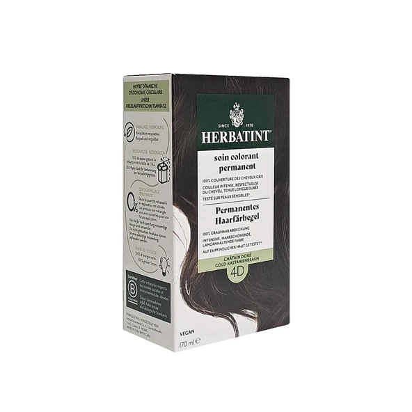 Herbatint Saç Boyası 4D Chatain Dore - Golden Chestnut 170 ml ürün görseli