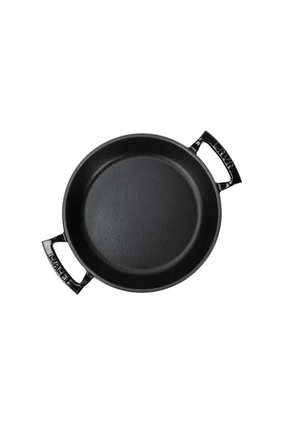 LAVA Döküm Yuvarlak Sahan Döküm Demir Yekpare Çift Kulplu 24cm-	LV Y TV 24 SHN BL - Resim 3