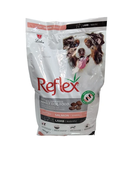 Reflex Duo Proteinli Somonlu ve Kuzu Etli Orta ve Büyük ırk Yetişkin Köpek Maması 10 kg - Resim 2