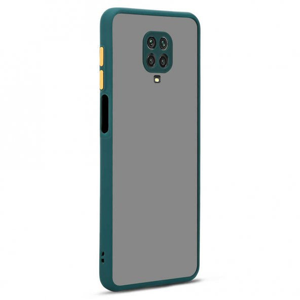Xiaomi Redmi Note 9S Kılıf Zore Hux Düğme ve Kapak Zıt Renk Kılıf - 8