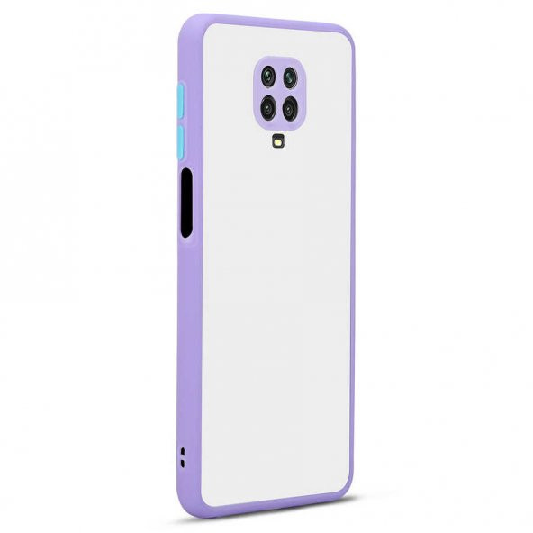 Xiaomi Redmi Note 9S Kılıf Zore Hux Düğme ve Kapak Zıt Renk Kılıf - 9