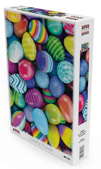 Nova Puzzle 1000 Parça Renkli Yumurtalar Puzzle - Resim 2