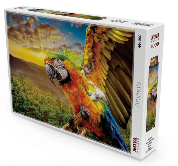 Nova Puzzle 1000 Parça Macav Amerikan Papağanı Puzzle