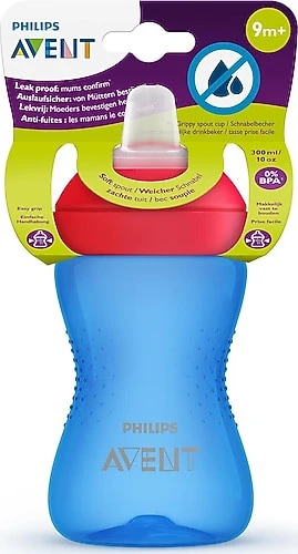 Philips Avent Yumuşak Uçlu Bardak Mavi 9+ 300 Ml SCF802/01 ürün görseli 1