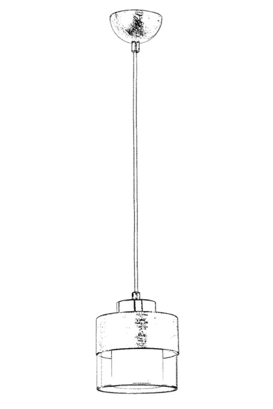 AVONNI AV-60193-1KRM Krem Boyalı Modern Avize E27 Metal Cam 15cm - Resim 2