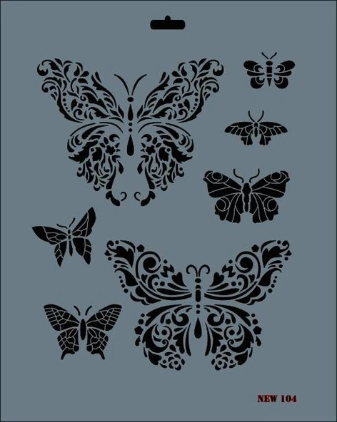 Rich New Seri N-104 Stencil 35x25 cm ürün görseli