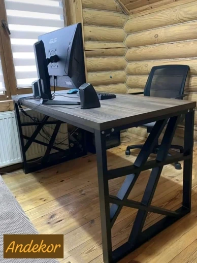 Oyuncu & Bilgisayar & Çalışma Masası / Metal Ayaklı / 140x60x73(h)cm ürün görseli