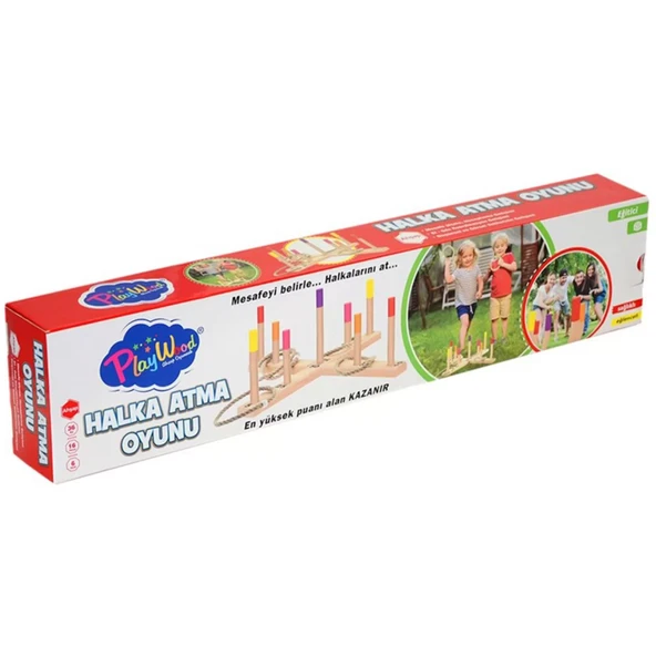 Playwood Kutuda Ahşap Halka Atma Oyunu - Resim 3