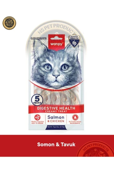 Digestive Health Somon Balığı-Tavuk Kedi Krema Ödülü 5x14gr ürün görseli 1