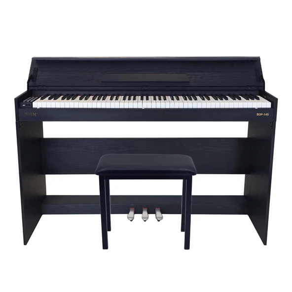 Jwin Sapphire SDP-145 Çekiç Aksiyonlu 88 Tuşlu Dijital Piyano + Tabure - Siyah ürün görseli