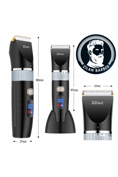 Zln8931 | Saç Sakal Vücut Tıraş Makinesi | Pietas – Ipx5 Su Geçirmez | Hızlı Şarj | Led - Resim 4