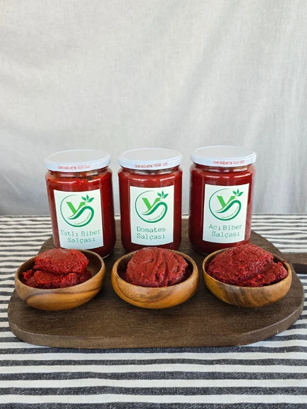 Gaziantep Yörem 3'lü Salça Seti ürün görseli 1