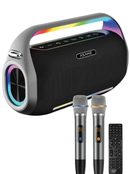 SHAZA 250W  RGB Taşınabilir Bluetooth Mikrofonlu Hoparlör Siyah SS4504/BK ürün görseli