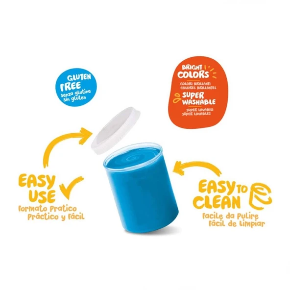 Carioca Yıkanabilir Parmak Boyası 6 Renk - Resim 4