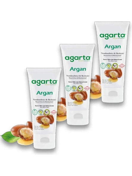 Agarta Doğal Argan Yağlı Besleyici Cilt Kremi 75 ml x 3 Adet ürün görseli