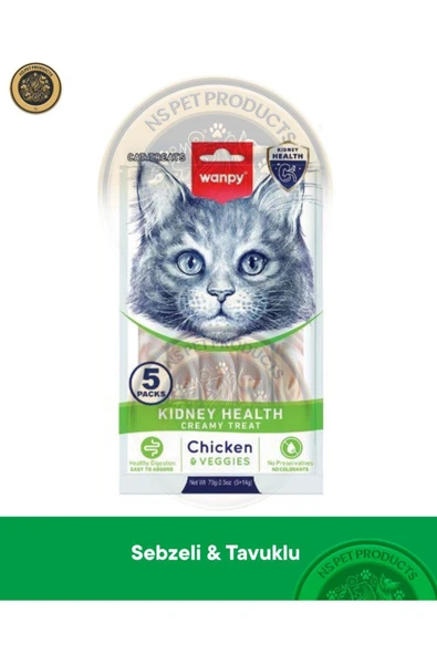 Kidney Health Tavuk-Sebze Kedi Krema Ödülü 5x14gr ürün görseli 1