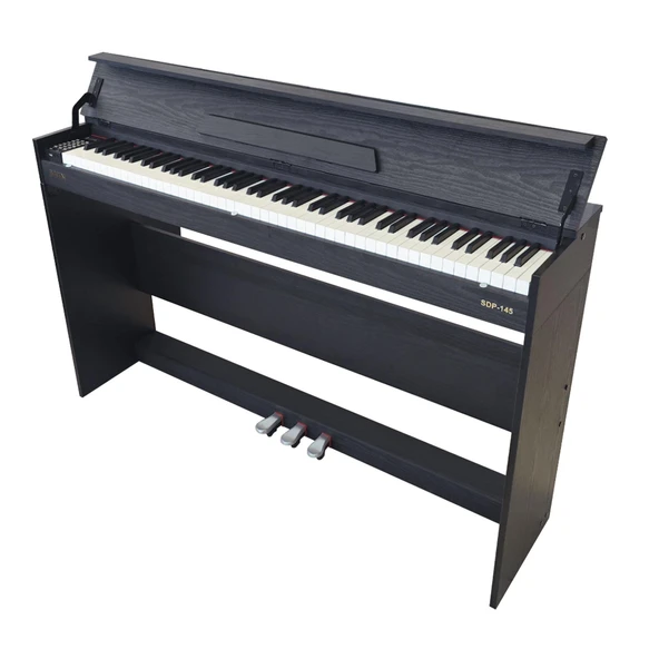 Jwin Sapphire SDP-145 Çekiç Aksiyonlu 88 Tuşlu Dijital Piyano + Tabure - Siyah - Resim 3