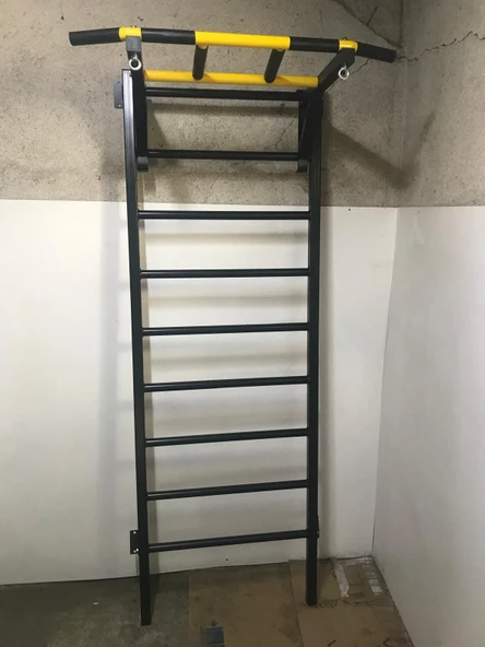 İsveç Duvarı Duvara Monte Profesyonel Kullanım Egzersiz Aleti - Resim 3