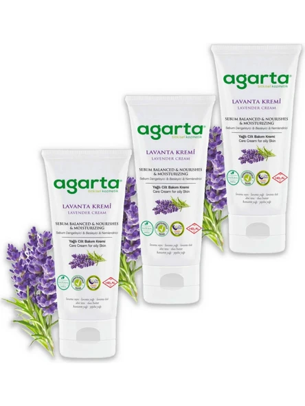 Agarta Doğal Lavanta Cilt Bakım Kremi 75 ml x 3 Adet ürün görseli