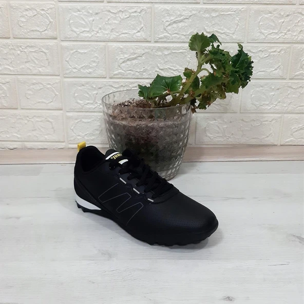 Jump 29112 Büyük Numara Siyah-Sarı Halısaha Futbol Ayakkabı - Resim 5